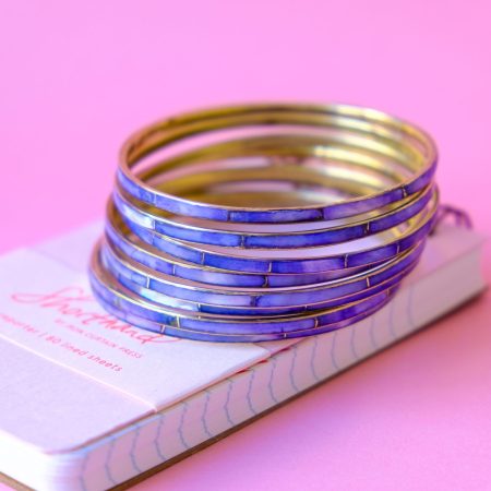 Semainier nacre lilas