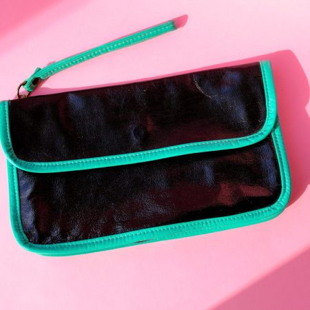Pochette noir & mint