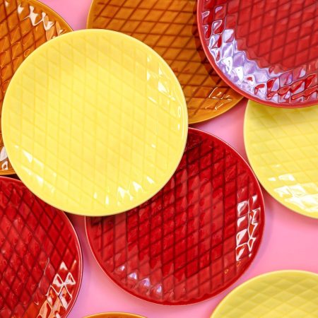 Assiettes à dessert tressées