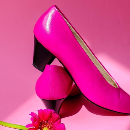 Escarpins fuchsia Heyraud