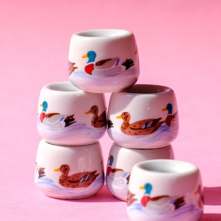 Mini bougeoirs canards