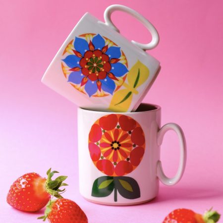 Duo de mugs seventies