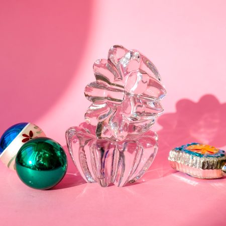 Bougeoirs verre transparent