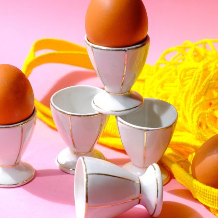 Coquetiers blancs & or