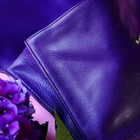 Pochette enveloppe cuir