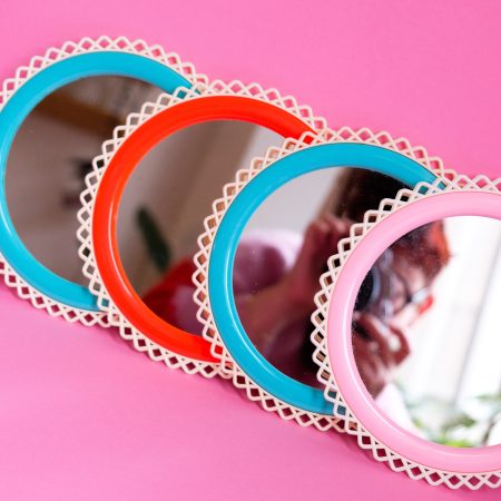 Miroir de barbier fantaisie